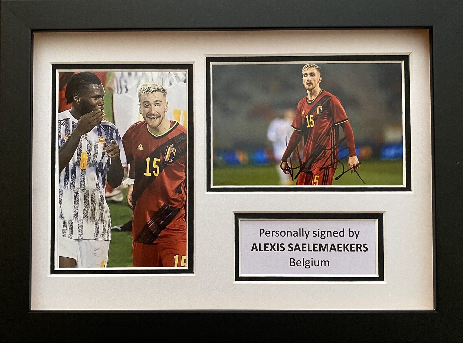 Alexis Saelemaekers Hand Signed Belgium Photo Poster painting In A4 Frame Display