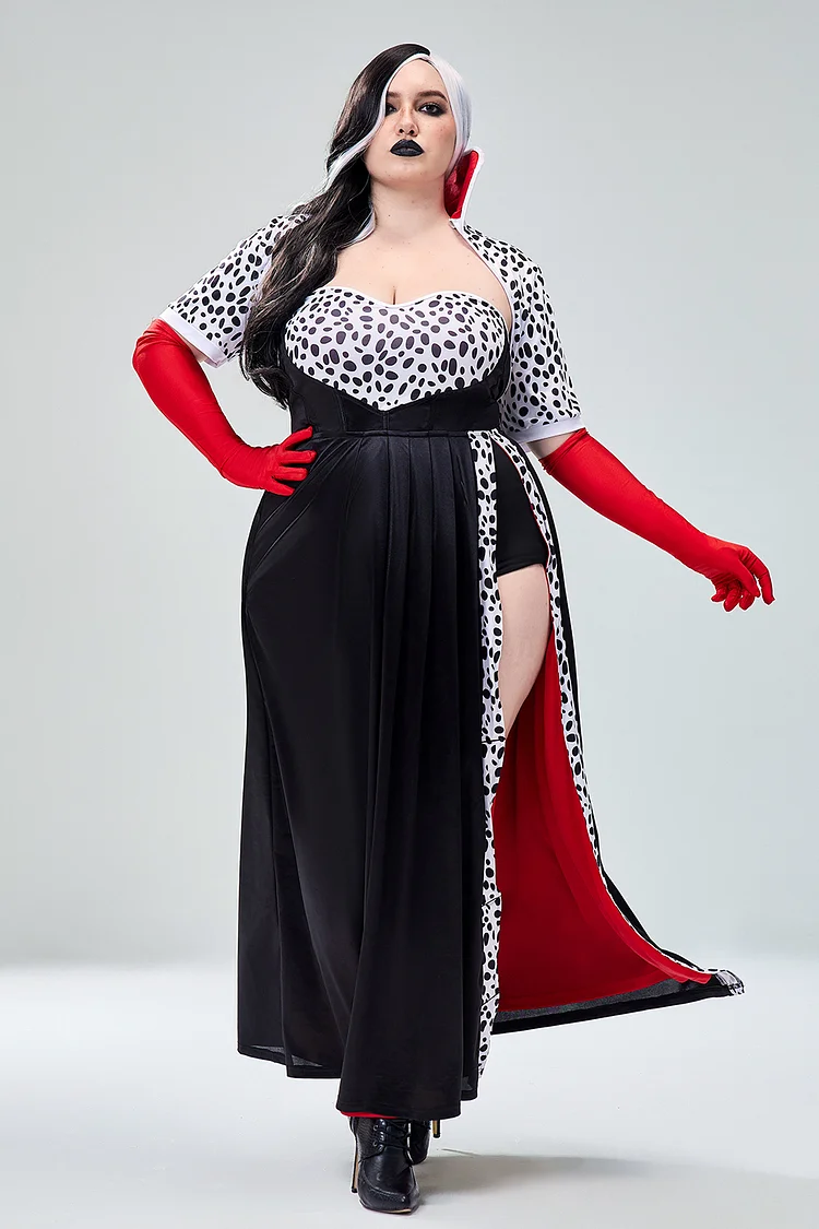 Xpluswear Design Plus Size Halloween Costume Black Cosplay Maxi Dress Ships 24h Xpluswear