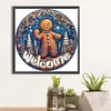 Diamond Painting -DIY Round Drill Gingerbread Boy(40x40cm)