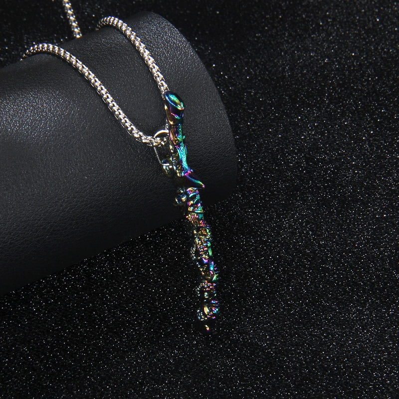 Gothic Cool Style Sword 201 Stainless Steel Zinc Alloy Plating Unisex Pendant Necklace