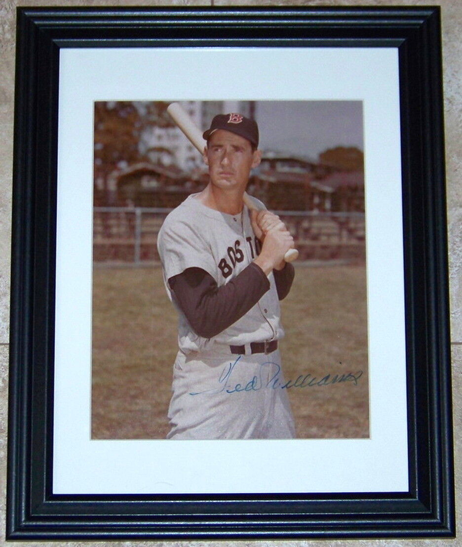 Ted Williams Splendid Splinter Signed Baseball Photo Poster painting Autograph Reference LOA