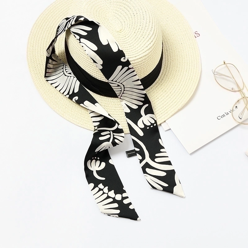 Women’s Sweet Polka Dots Heart Shape Satin Printing Silk Scarves