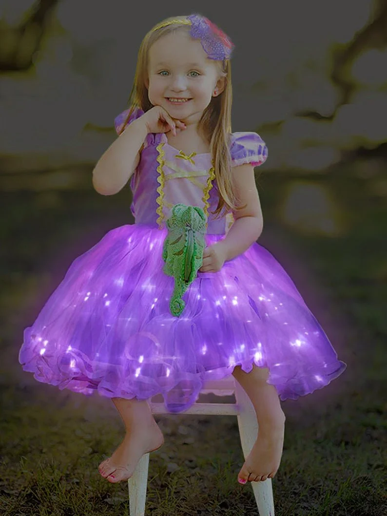 Rapunzel Magical LED Dress12M-6Y - Uporpor