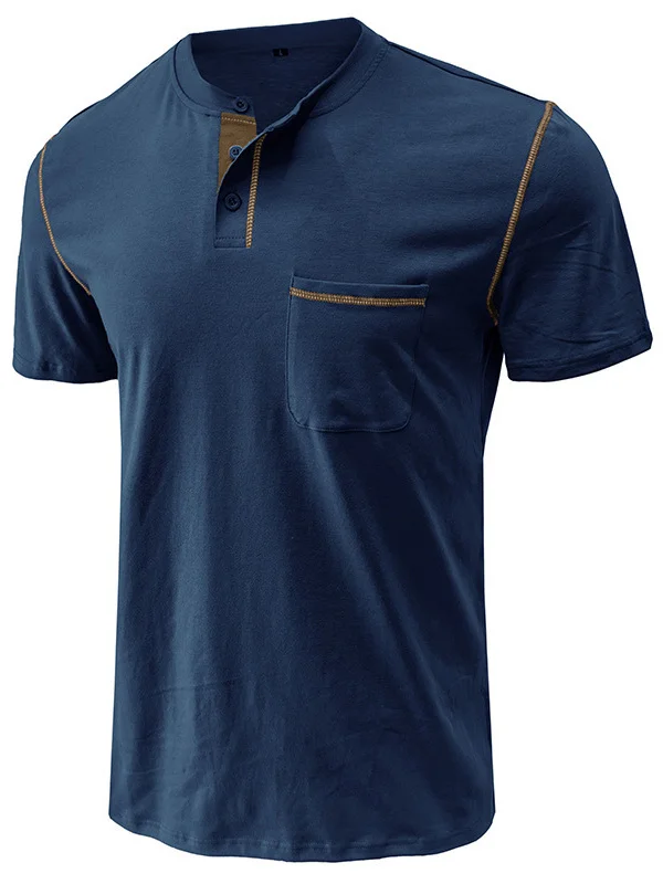 Men's Fashion Cotton Short Sleeve Polo Shirt