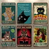6PCS Cat - Metal Tin Signs(8*12Inch/12*16Inch) - Animal