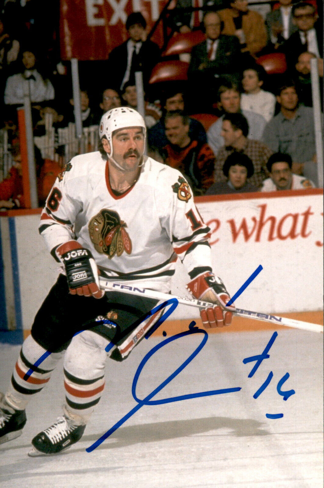 Michel Goulet SIGNED autographed 4x6 Photo Poster painting CHICAGO BLACKHAWKS