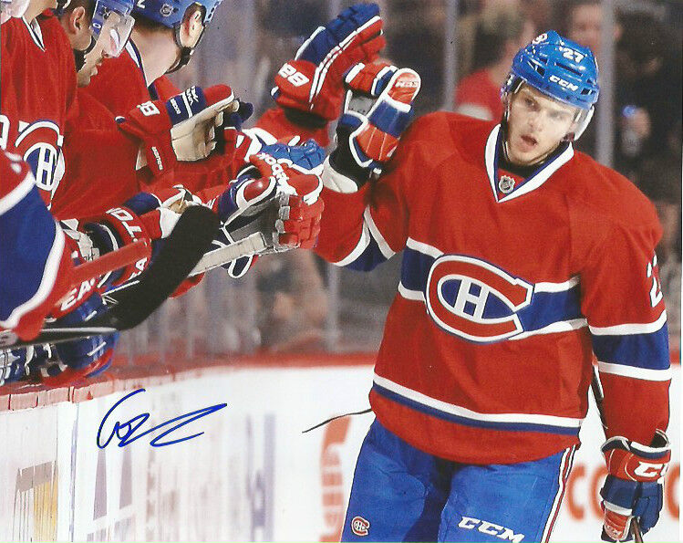 Montreal Canadiens Alex Galchenyuk Signed Autographed 8x10 Photo Poster painting COA B