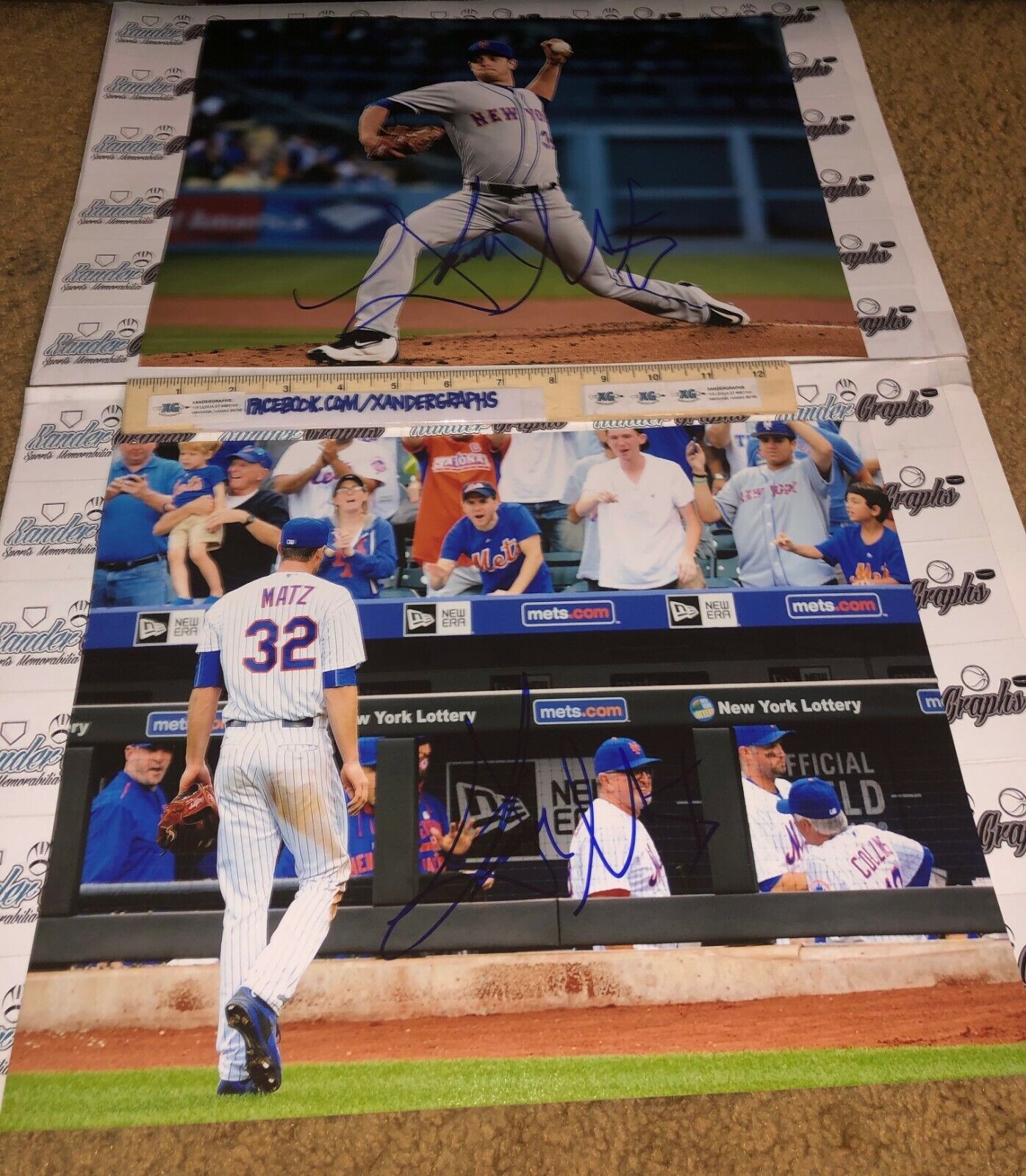 (5) STEVEN MATZ NEW YORK METS SIGNED AUTOGRAPHED 11X14 BASEBALL Photo Poster paintingGRAPH LOT