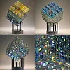 Colored Cube Crystal Prism Gradient Color Crystal Ornaments