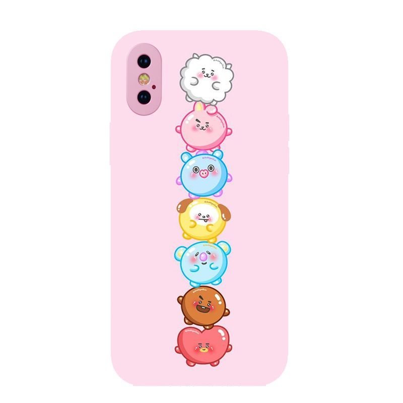 BT21 Cute Silicone Mobile Phone Soft Case