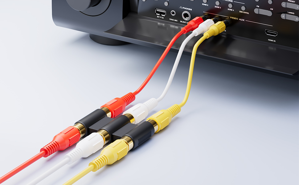 RCA Female to Female Coupler