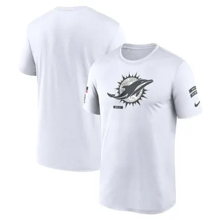 Men's Miami Dolphins  White 2024 Salute To Service Legend Performance T-Shirt
