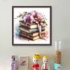 (Multi-Style) Flowers And Books-11CT Stamped Cross Stitch 40*40cm/15.75*15.75in