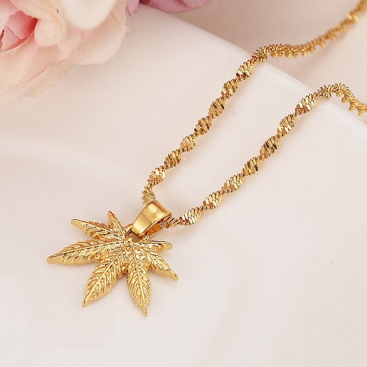 24k african gold pendant Necklace  Women Party Gift