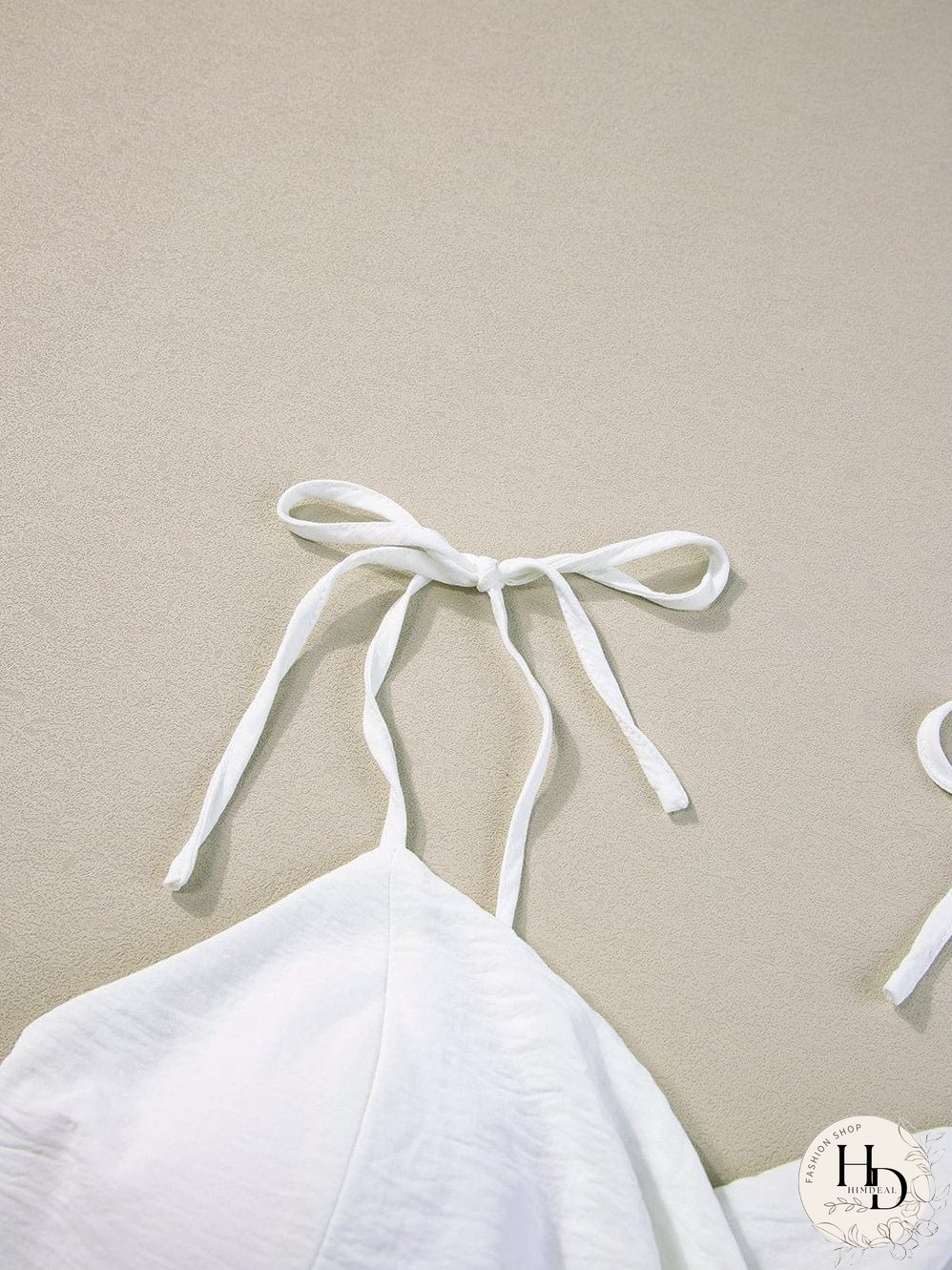 Elegant Beige Pleated Wide Leg Jumpsuit with Spaghetti Straps