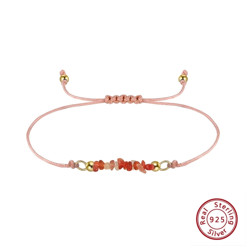 925 Sterling Silver Drawstring Bracelets Minimalist Classic Style