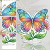 Flowers And Butterflies-Single Side Drill-Diamond Desktop Ornament