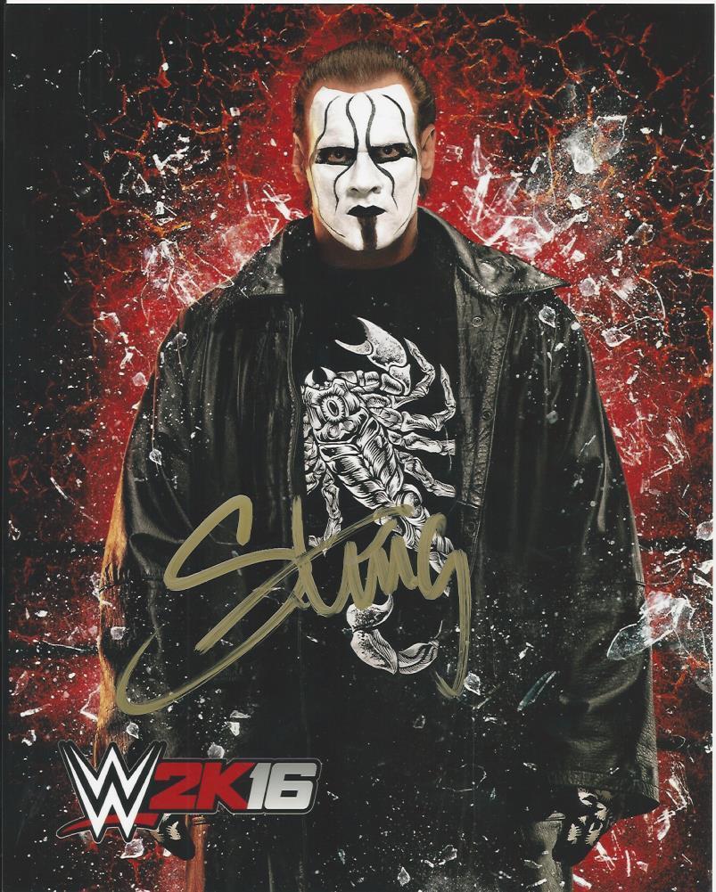 Sting - Wrestling signed Photo Poster painting