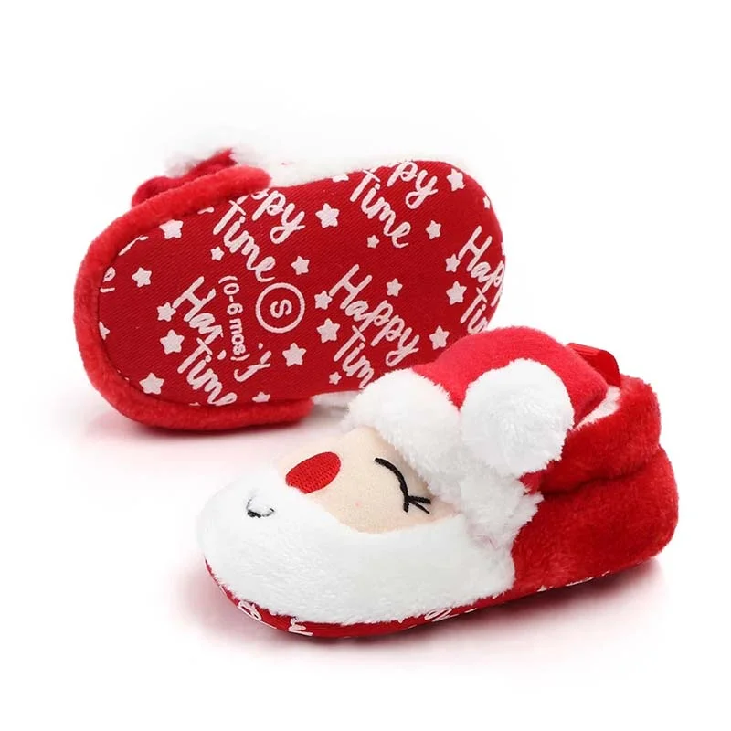 Letclo™ Christmas Pattern Baby Soft-soled Floor Shoes letclo Letclo