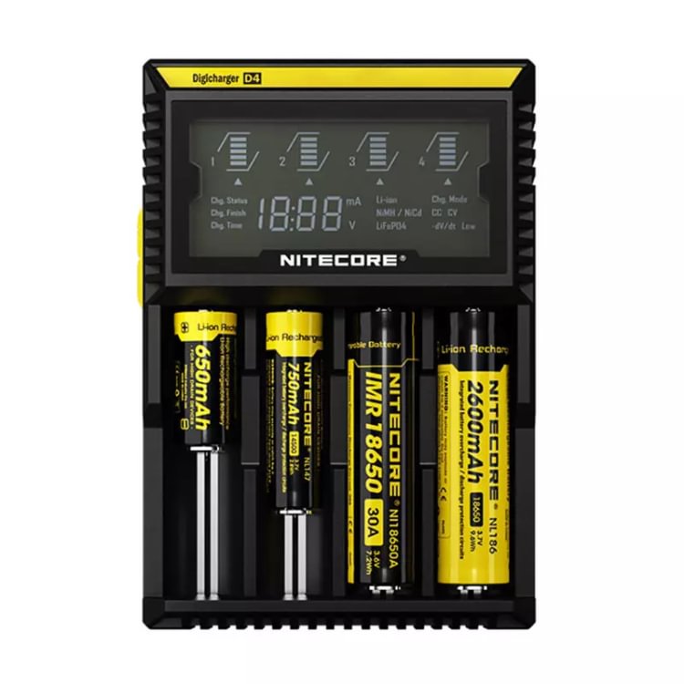 NITECORE D4 Intelligent Circuitry Smart Battery Charger with LCD Display