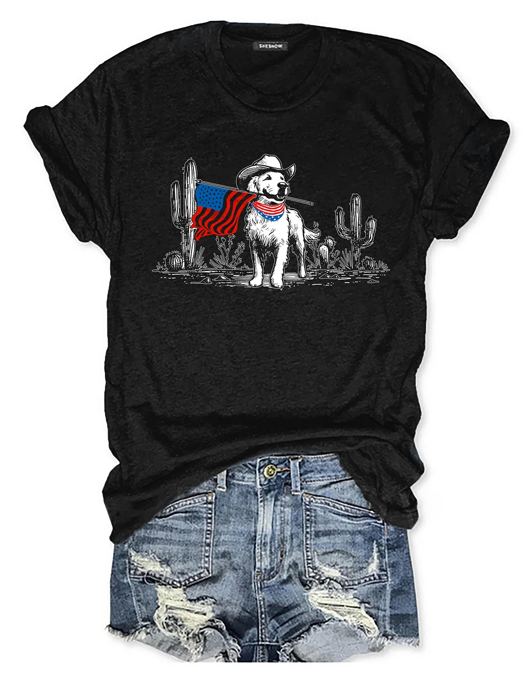 Golden Retriever 4th Of July T-shirt