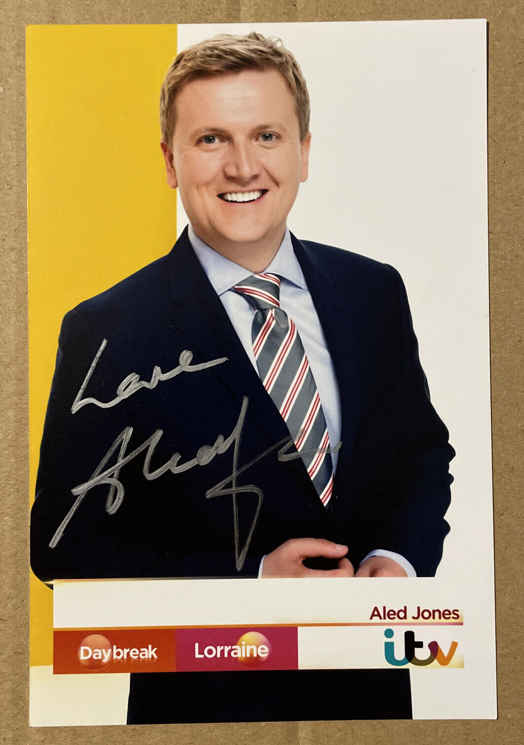 Aled Jones Singer & Radio 2 Presenter DJ Hand Signed Photo Poster painting Card 6x4 Autograph TV