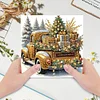 (US Only)6PCS DIY Diamond Art Greeting Cards Christmas Car Congratulations Cards