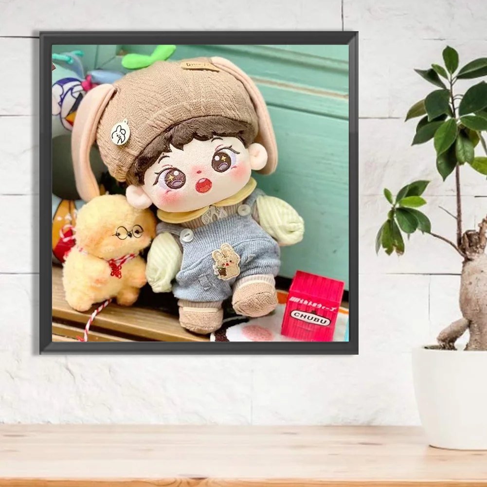 Diamond Painting - Full Round Drill - Cartoon Doll(Canvas|30*30cm)