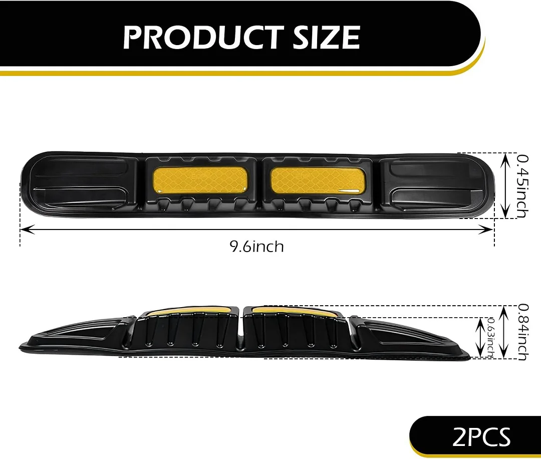 Car bumper protection strip, anti-collision foldable bumper protection strip, with strong reflective patches