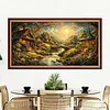Luxury AB Velvet Diamond Painting Kit - Village Scenery