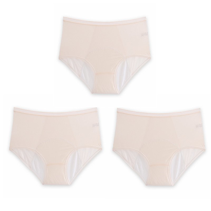  thdmladies High Waist Leak Proof Ice Silk Panties thedmladies