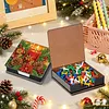 Christmas Candle DIY PU Diamond Painting Note Box with 160 Papers Memo Box