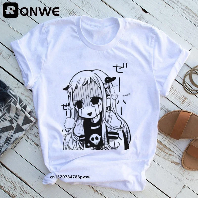 Jibaku Shounen Hanako kun Women Anime T shirt Female 90s Summer Clothing Girl Y2K Fashion T-shirts,Drop Shipping