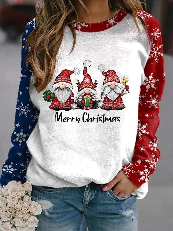 Merry Christmas Gnomes Crew Neck Sweatshirt