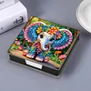 Elephants PU Diamond Painting Notecard Box 5D DIY Diamond Art Note Box