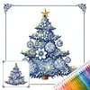 Christmas Full 14CT 2 Strands DIY Stamped Needlework Embroidery Kit 11.81x11.81inch Embroidery Needlepoint Starter Kits Cross Stitch Art and Crafts Kits for Beginners Adults Home Decor