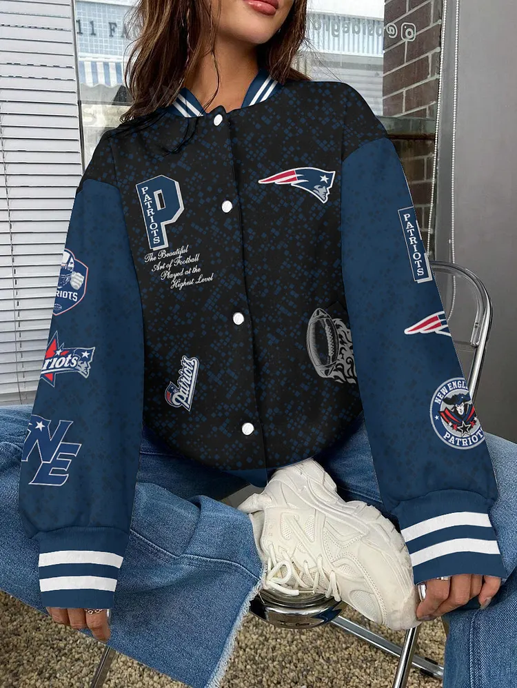 New England Patriots  National Football League 2024 Make Your Mark Unisex Varsity Jacket