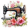 11CT Stamped Sewing Machine - Cross Stitch 40*40cm tapestrymarket