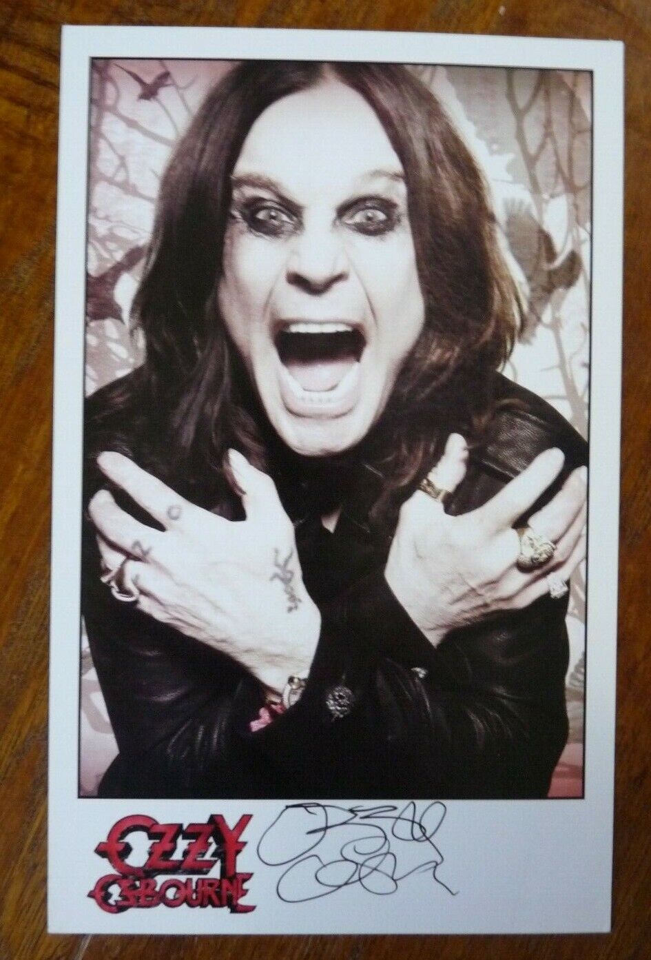 Ozzy Osbourne Signed Autographed 5x8 Photo Poster painting Beckett Certified