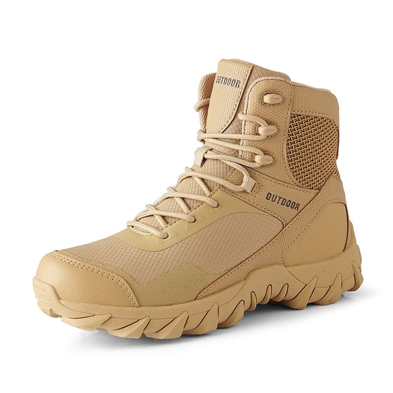 2021 New Men Military Boots Classic Special Force Tactical Desert Combat Boots High Quality Outdoor Hiking Ankle Boots Big Size