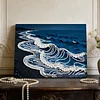 uk.everydayedeals DIY Pearl Painting With Frame - Handmade Self-Adhesive Pearls - Waves(20*30cm)