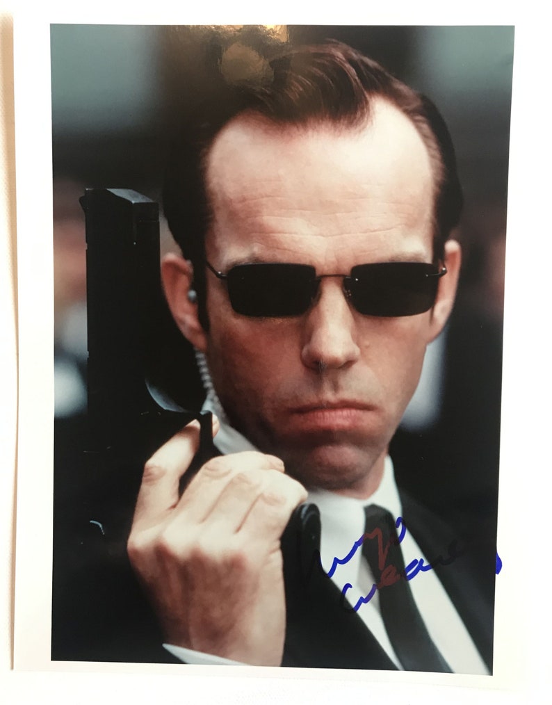 Hugo Weaving Signed Autographed The Matrix