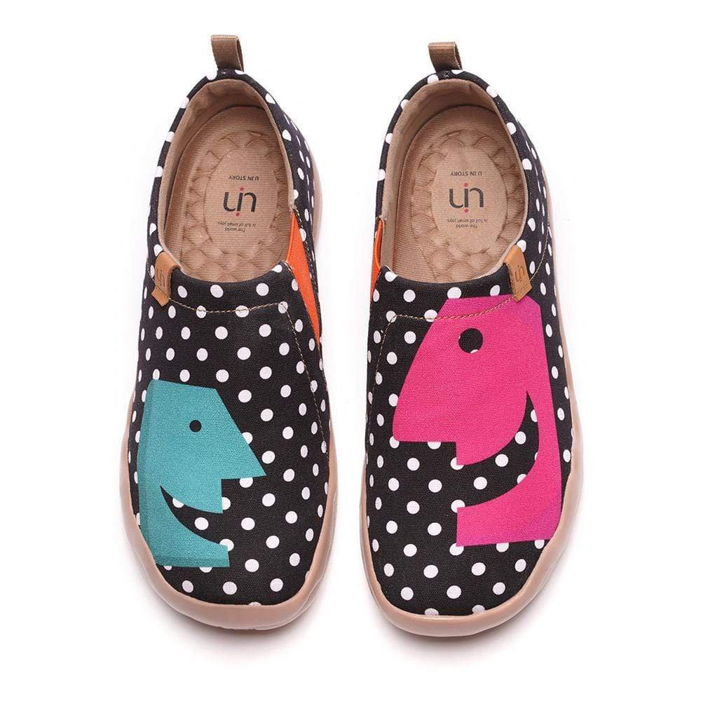 -Hola- Classic Dot Female Canvas Shoes