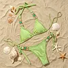 Crystal & Diamond Strappy Bikini Swimsuit Set by Inlyline