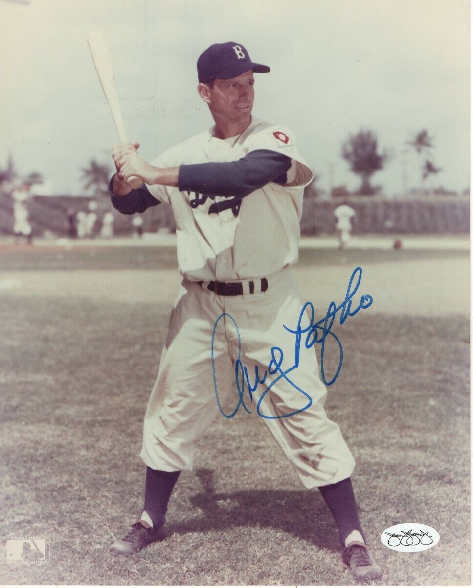 Andy Pafko Signed Autographed 8X10 Photo Poster painting Vintage Brooklyn Dodgers JSA