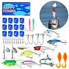 Fishing Lure Kit Soft and Hard Bait Jig Hooks Fishing Accessories Gifts for Men