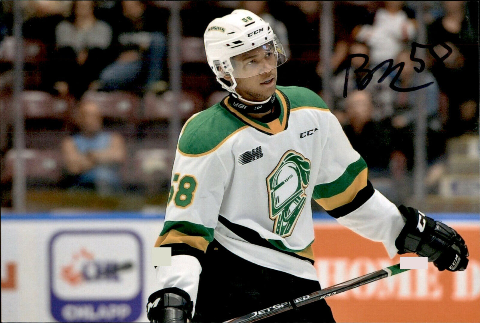 Bryce Montgomery SIGNED auto 4x6 Photo Poster painting LONDON KNIGHTS / CAROLINA HURRICANES #2