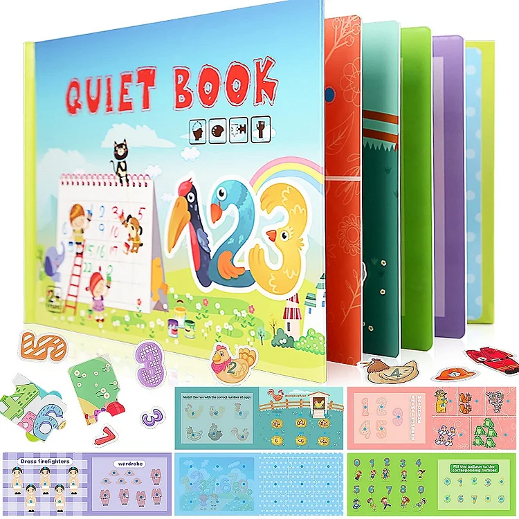 2022 New Montessori Interactive Felt Quiet Book