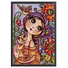 Girl With Big Eyes-14CT Stamped Cross Stitch 29*40cm/11.42*15.75in(Brand)