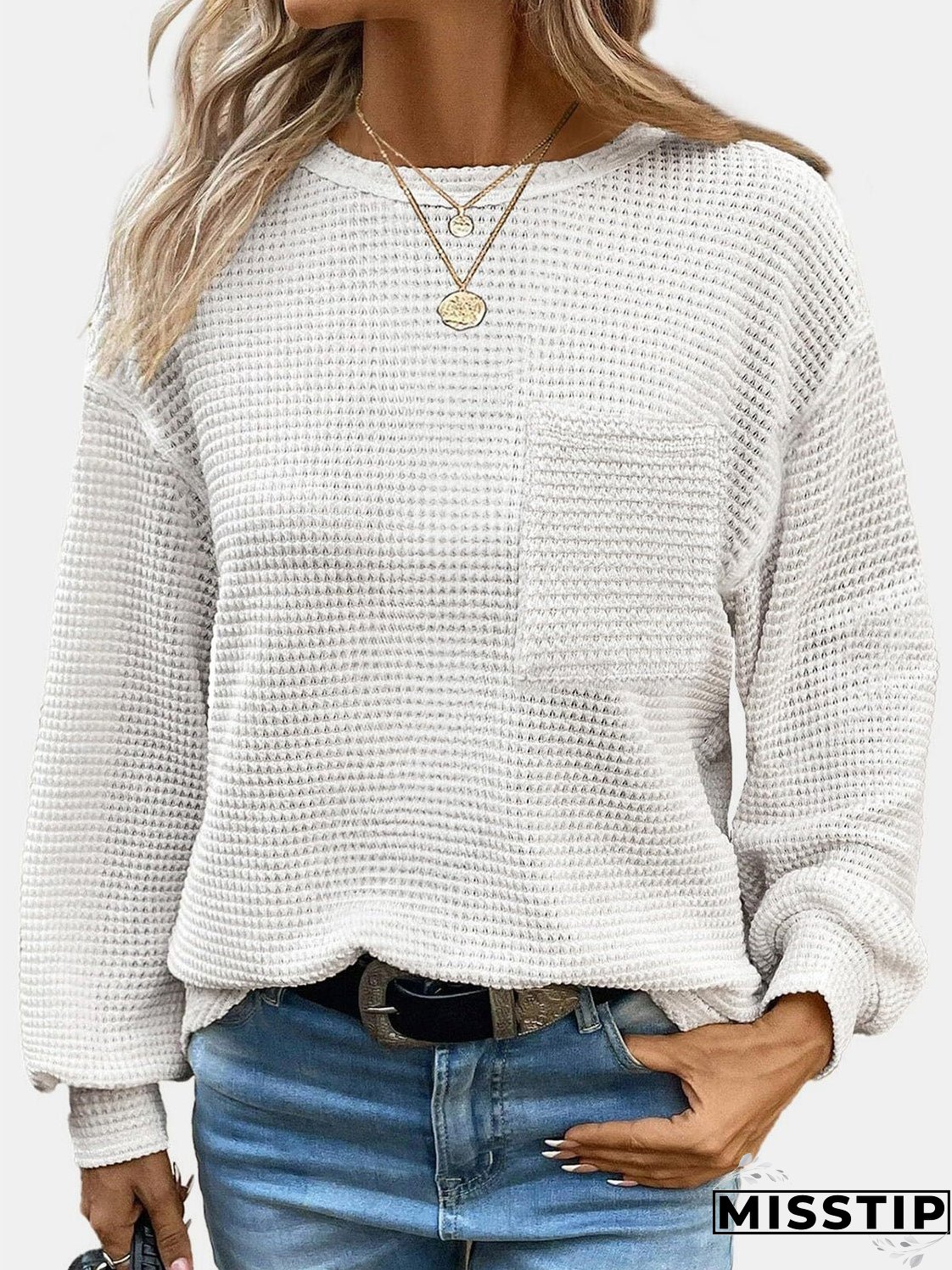 Round Neck Long Sleeve T-Shirt